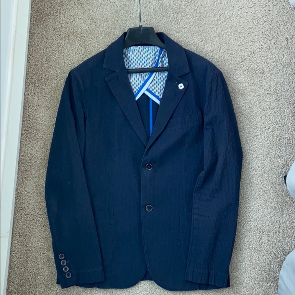 Individual Blue 2 Button Jacket